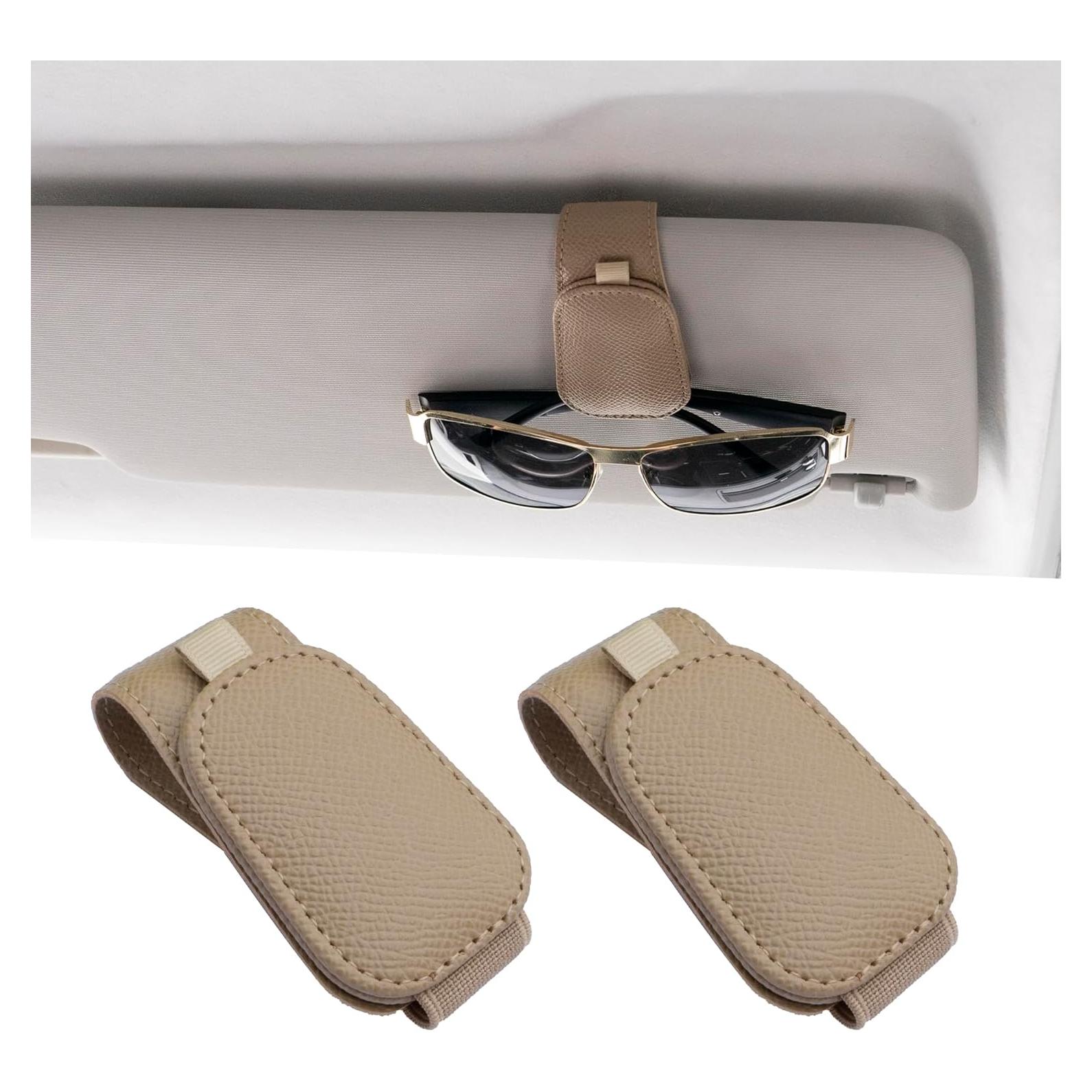 Soporte Magnético para Gafas de Sol Yuoyar - 2 Piezas Beige