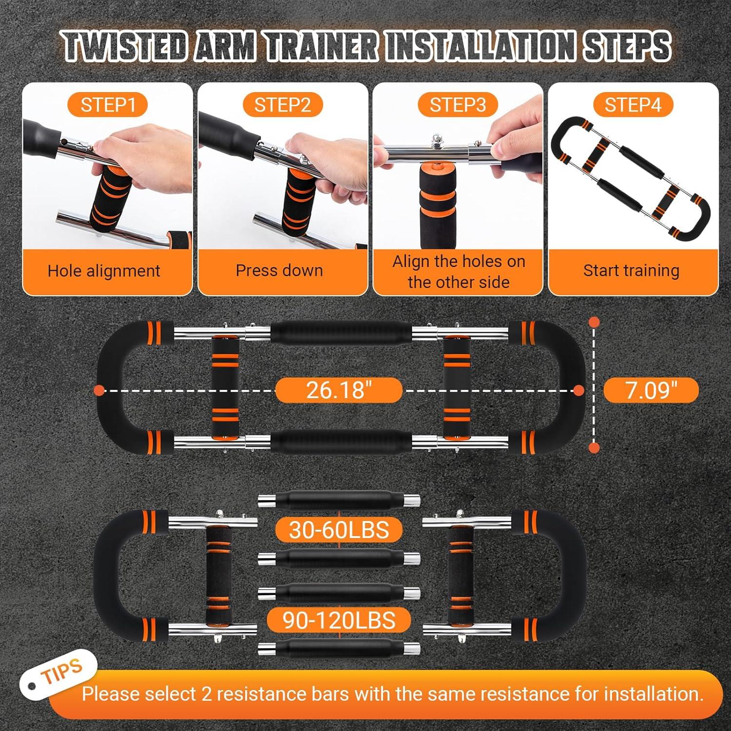 Entrenador de Brazo Twister JHMFDDSB TAT-002 Resistencia 13.6-54.4 kg