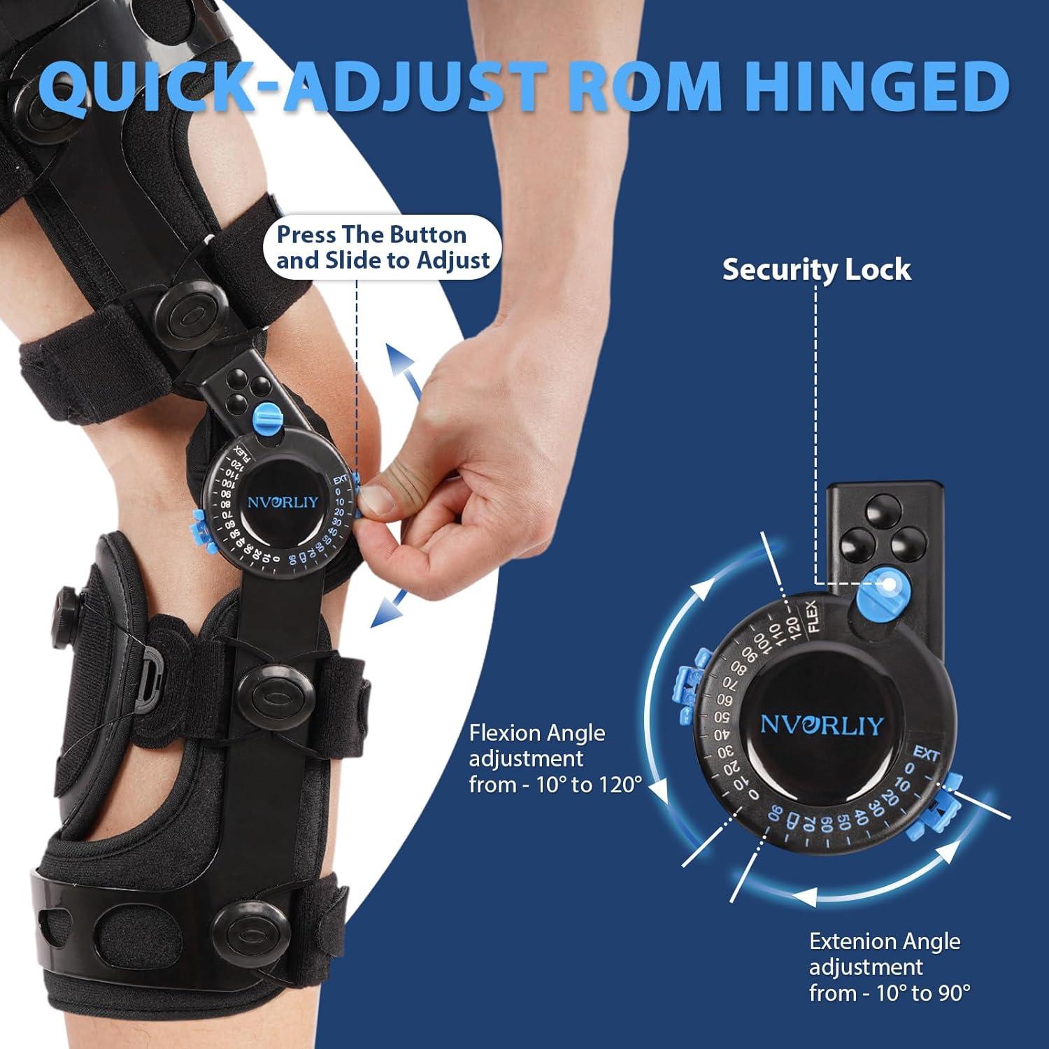 Faja de Rodilla Nvorliy Ajustable para LCP - Mediana Izquierda