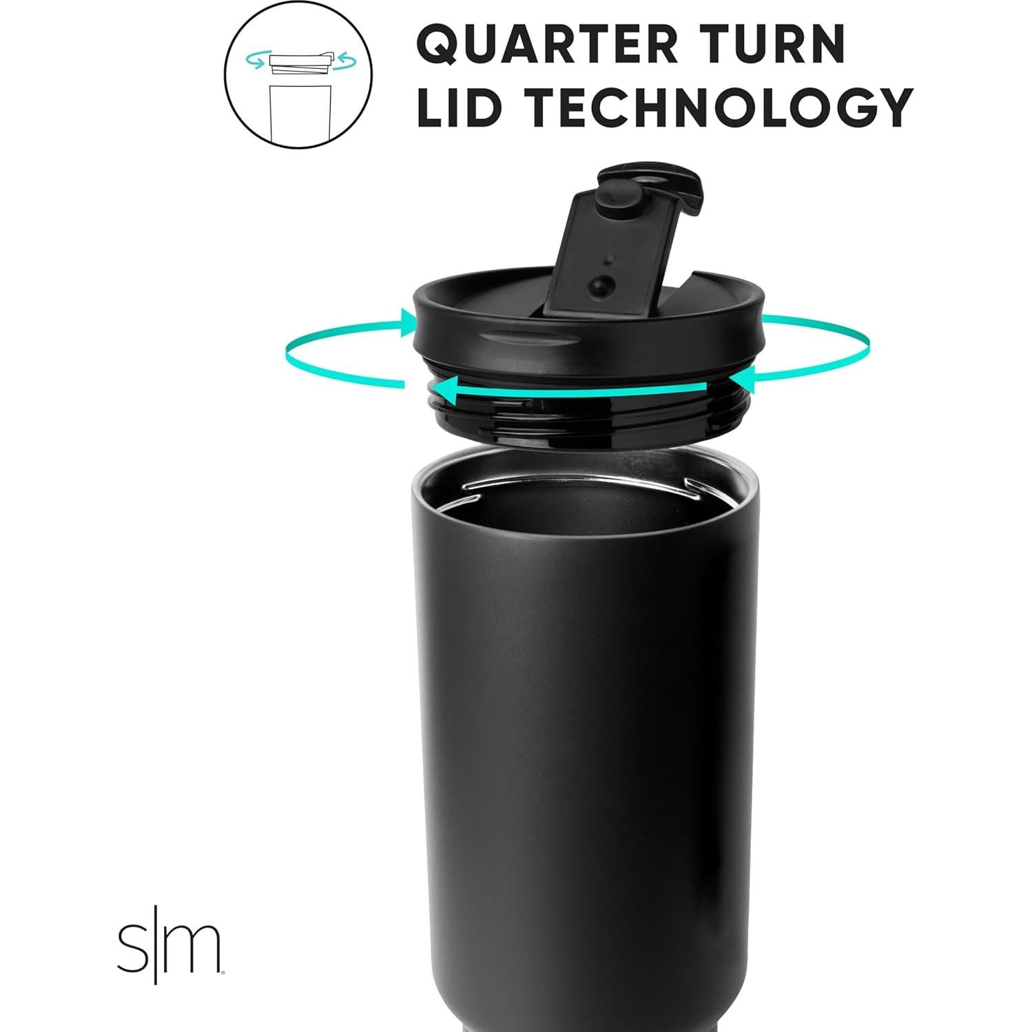 Vaso Simple Modern 887ml Los Angeles Lakers con tapa y popotes