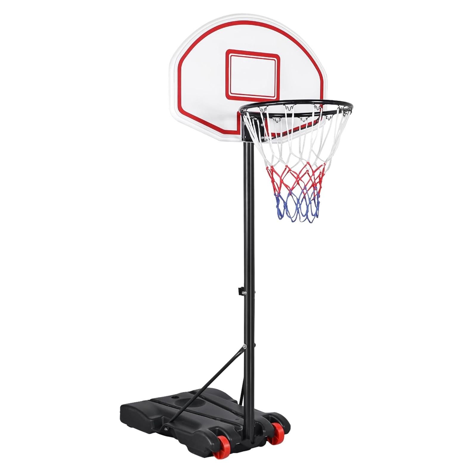 Aro de Baloncesto Portátil Yaheetech Ajustable 1.58-2.13m