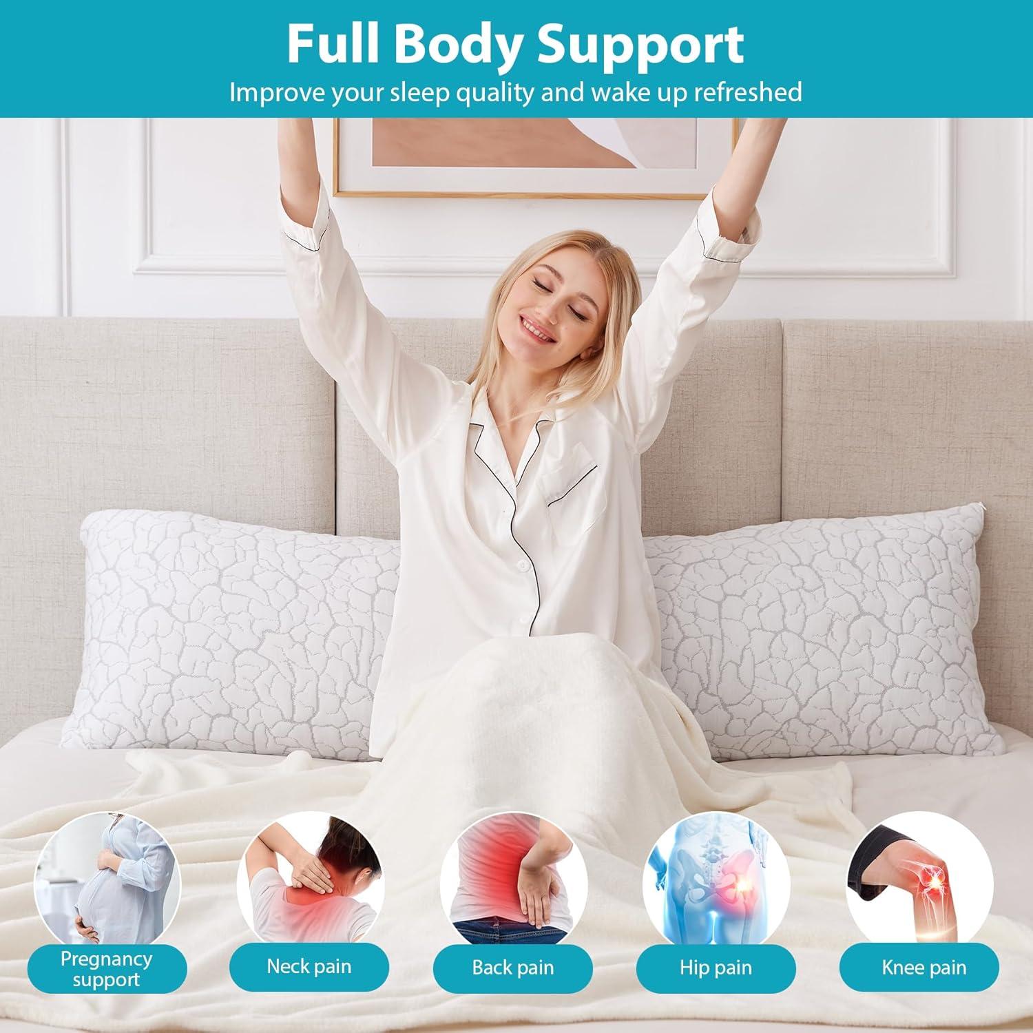 Almohada Corporal Refrigerante WGAKCED 50.8x137.2 cm Ajustable