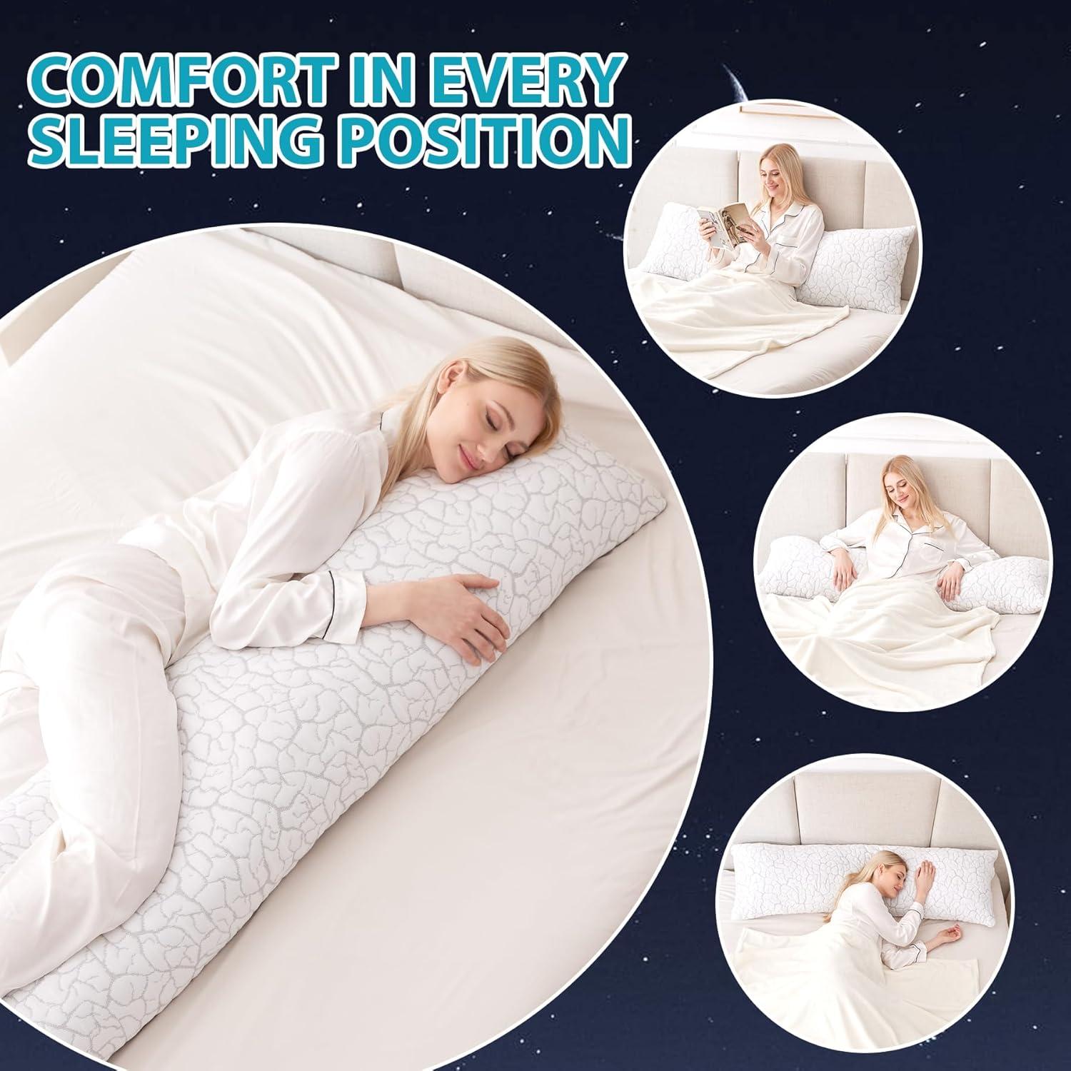 Almohada Corporal Refrigerante WGAKCED 50.8x137.2 cm Ajustable