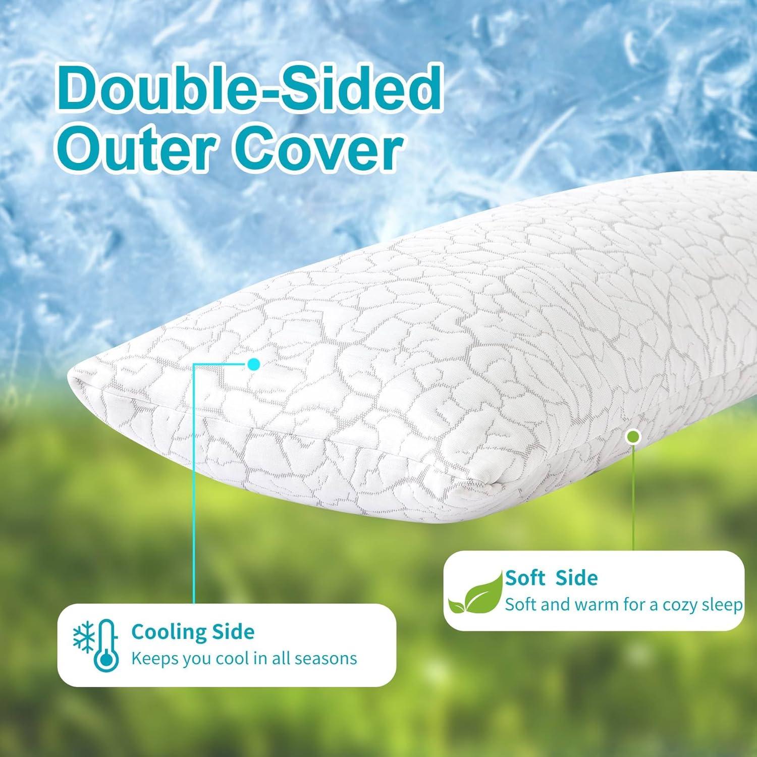 Almohada Corporal Refrigerante WGAKCED 50.8x137.2 cm Ajustable