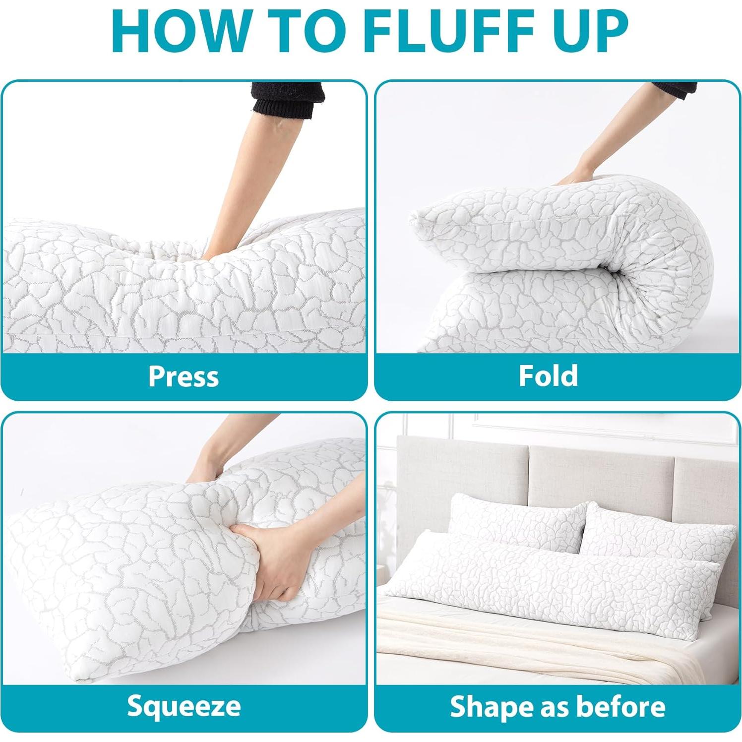 Almohada Corporal Refrigerante WGAKCED 50.8x137.2 cm Ajustable