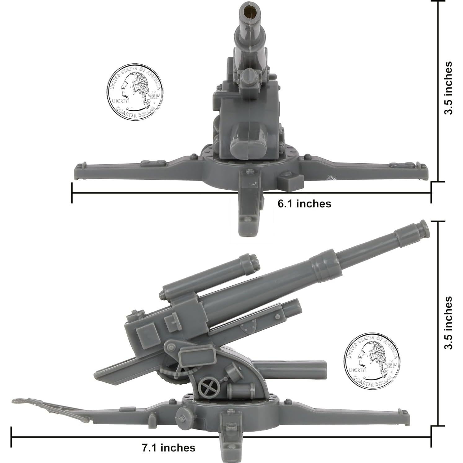Conjunto de Artillería BMC CTS WW2 Alemán 88mm Flak 15 Figuras