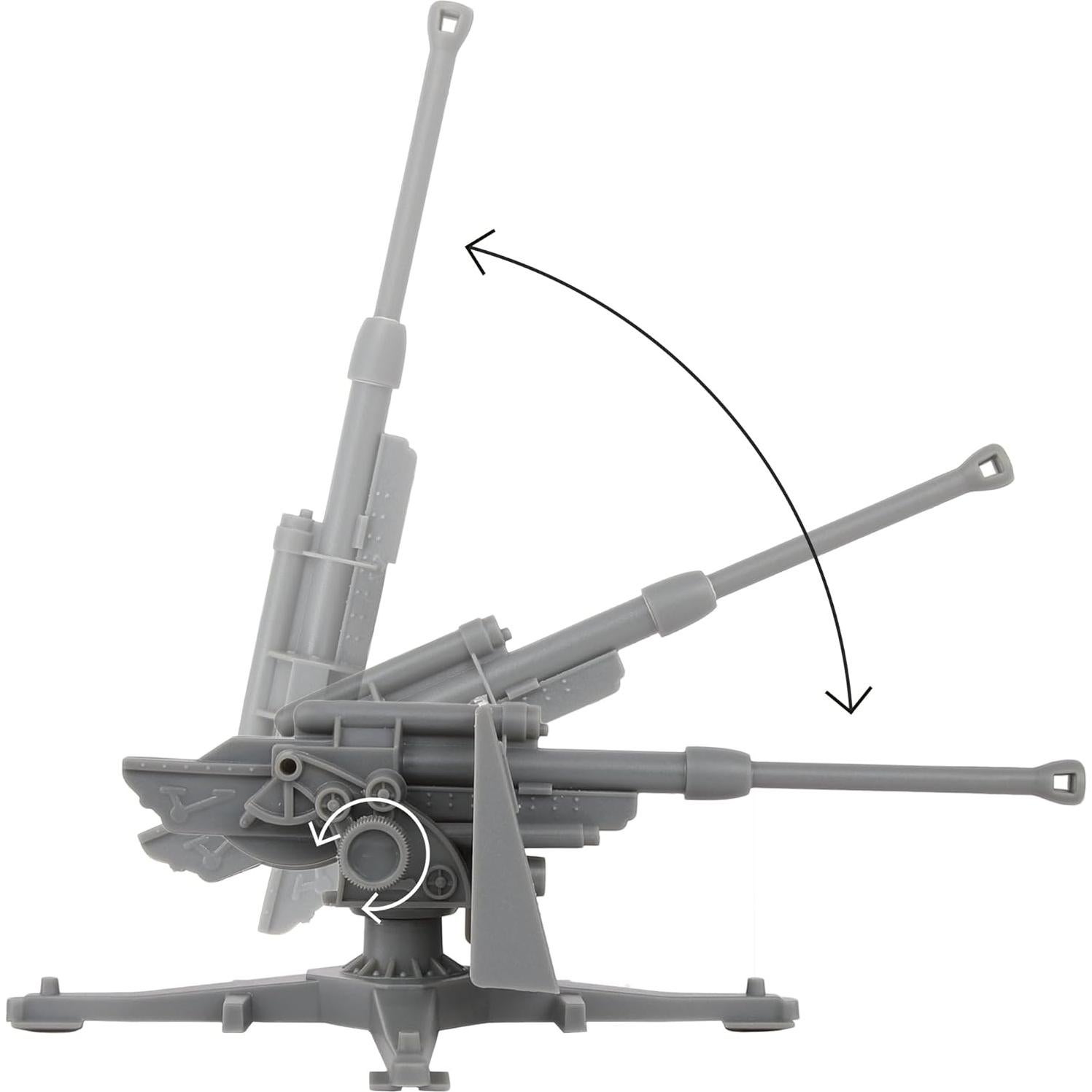 Conjunto de Artillería BMC CTS WW2 Alemán 88mm Flak 15 Figuras