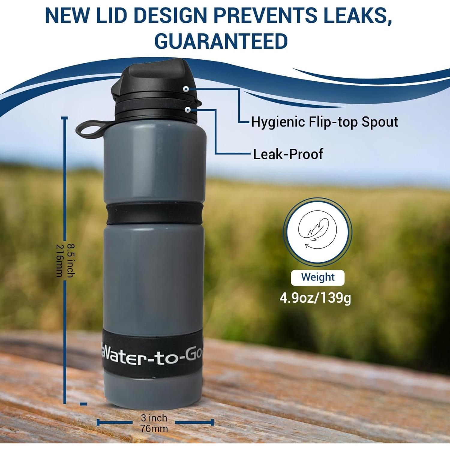 Botella de Agua Filtrada WATER TO GO 750ml Bioplástico