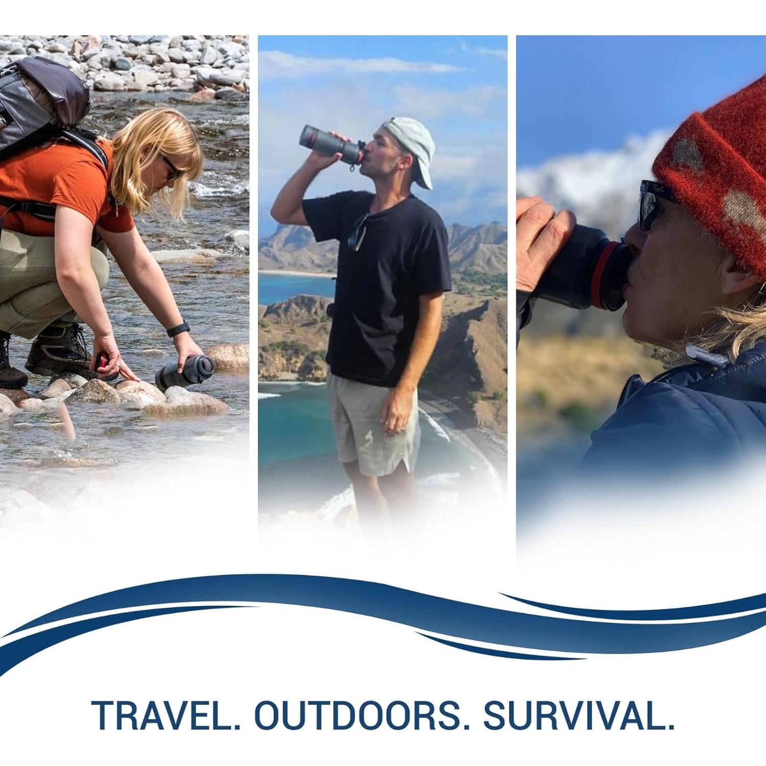 Botella de Agua Filtrada WATER TO GO 750ml Bioplástico