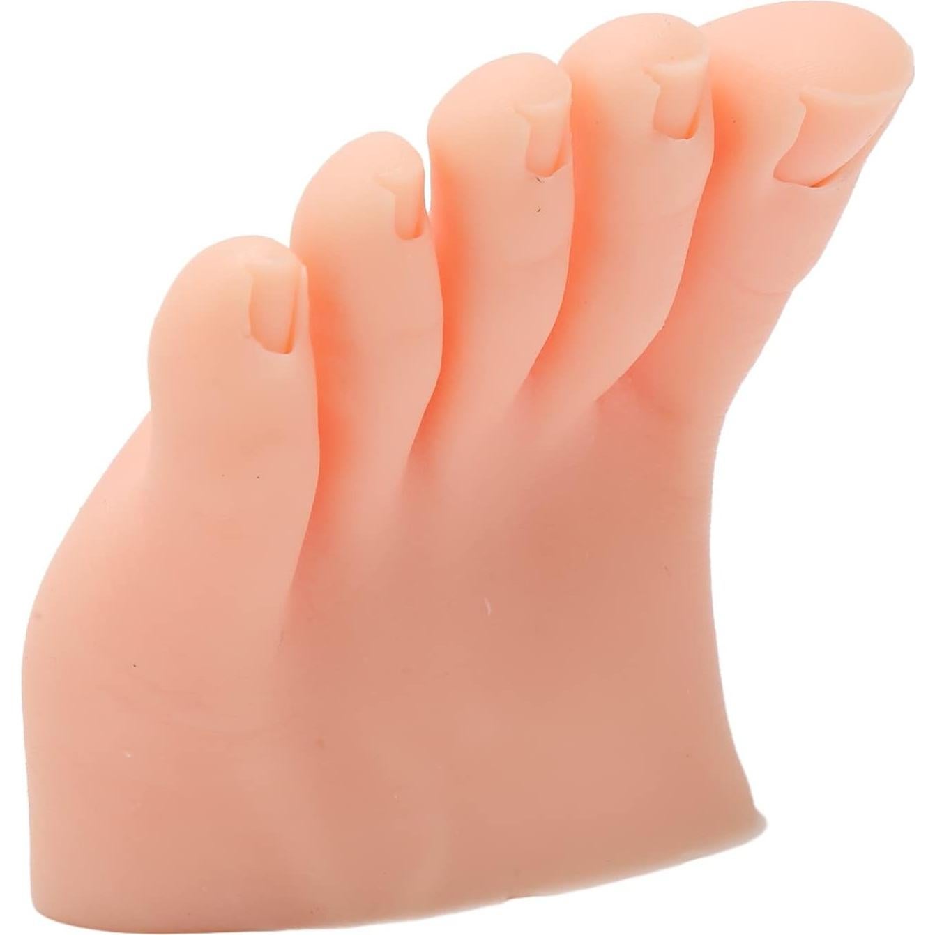 Modelo de Pie Falso de Silicona Suave para Arte de Uñas