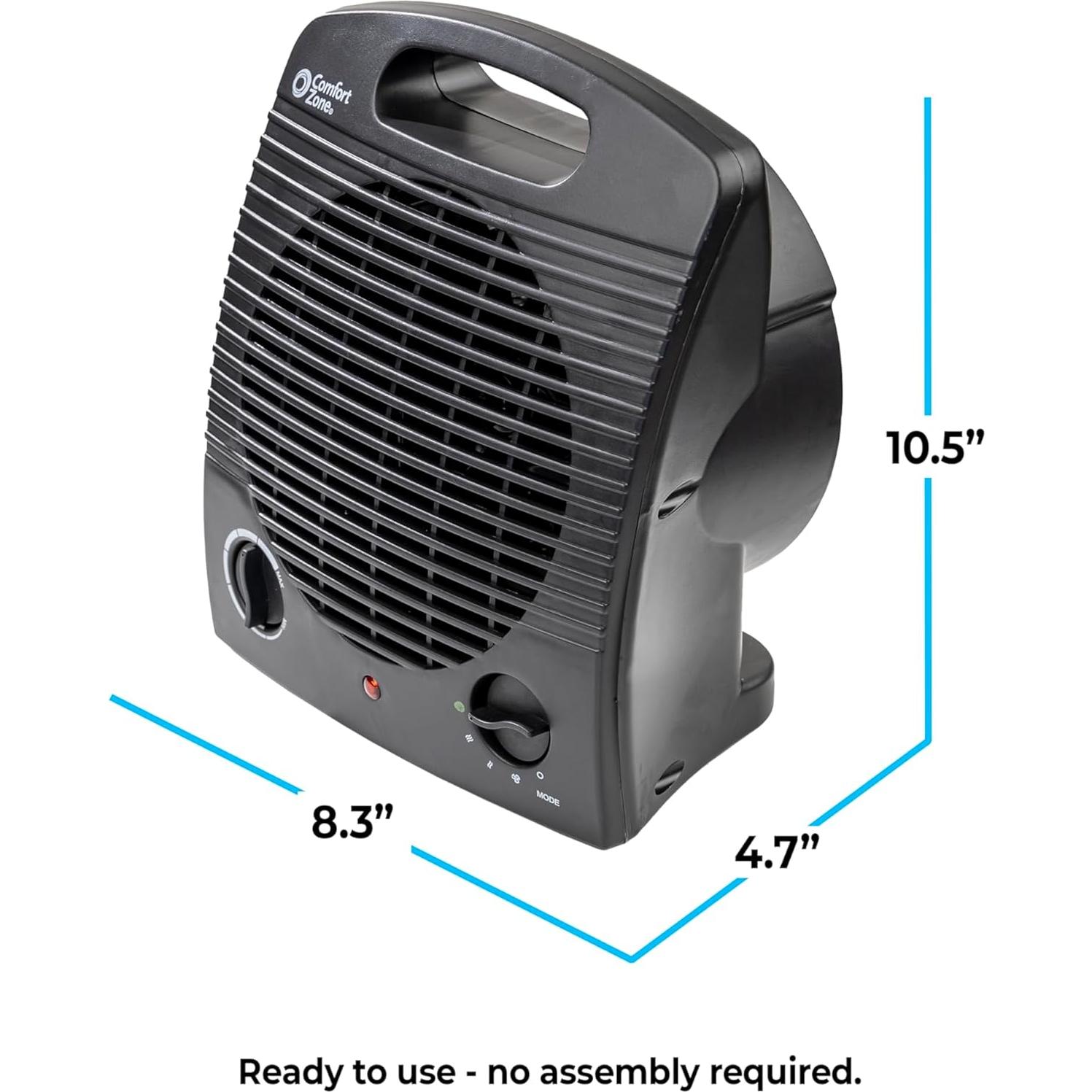 Calentador Eléctrico Comfort Zone CZ35E Portátil 1500W