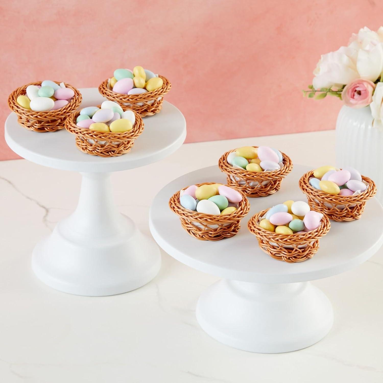 Conjunto de 24 Cestas Mini Tejidas Bright Creations 7.9 cm