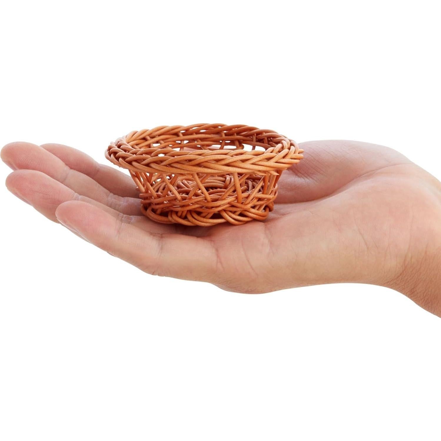 Conjunto de 24 Cestas Mini Tejidas Bright Creations 7.9 cm