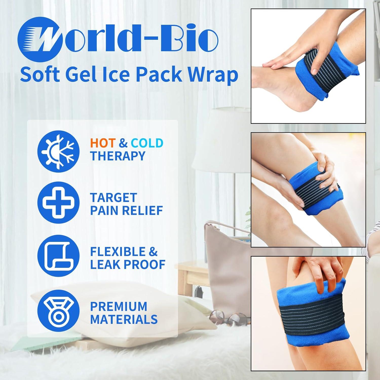 Compresa de Gel Frío Reutilizable WORLD-BIO 30.48x11.94 cm