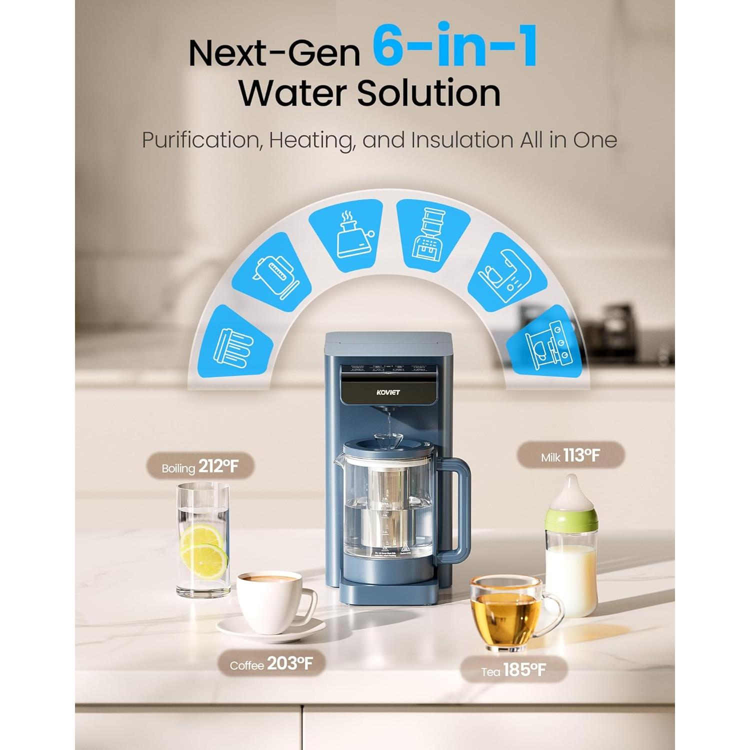 Filtro de Agua KOVIET CF02 Ósmosis Inversa 10 Etapas Azul