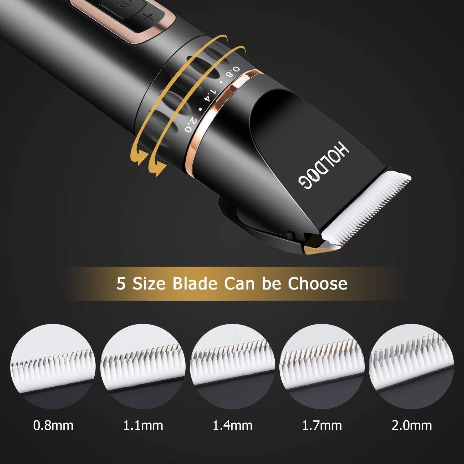 Cortadora de Pelo para Perros HOLDOG B8 Recargable 3 Velocidades