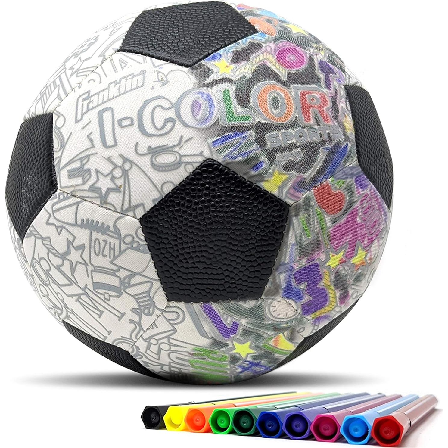 Balón Mini de Fútbol Franklin Sports con Marcadores 20 cm