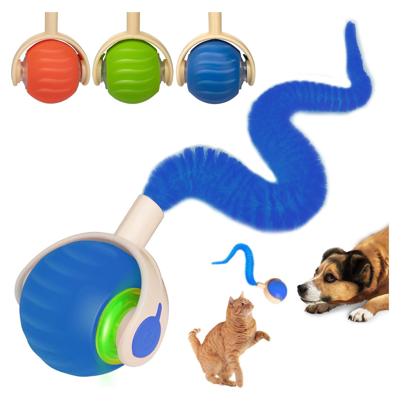 Juguete Interactivo para Gatos ACITMLLC Bola Automática Azul