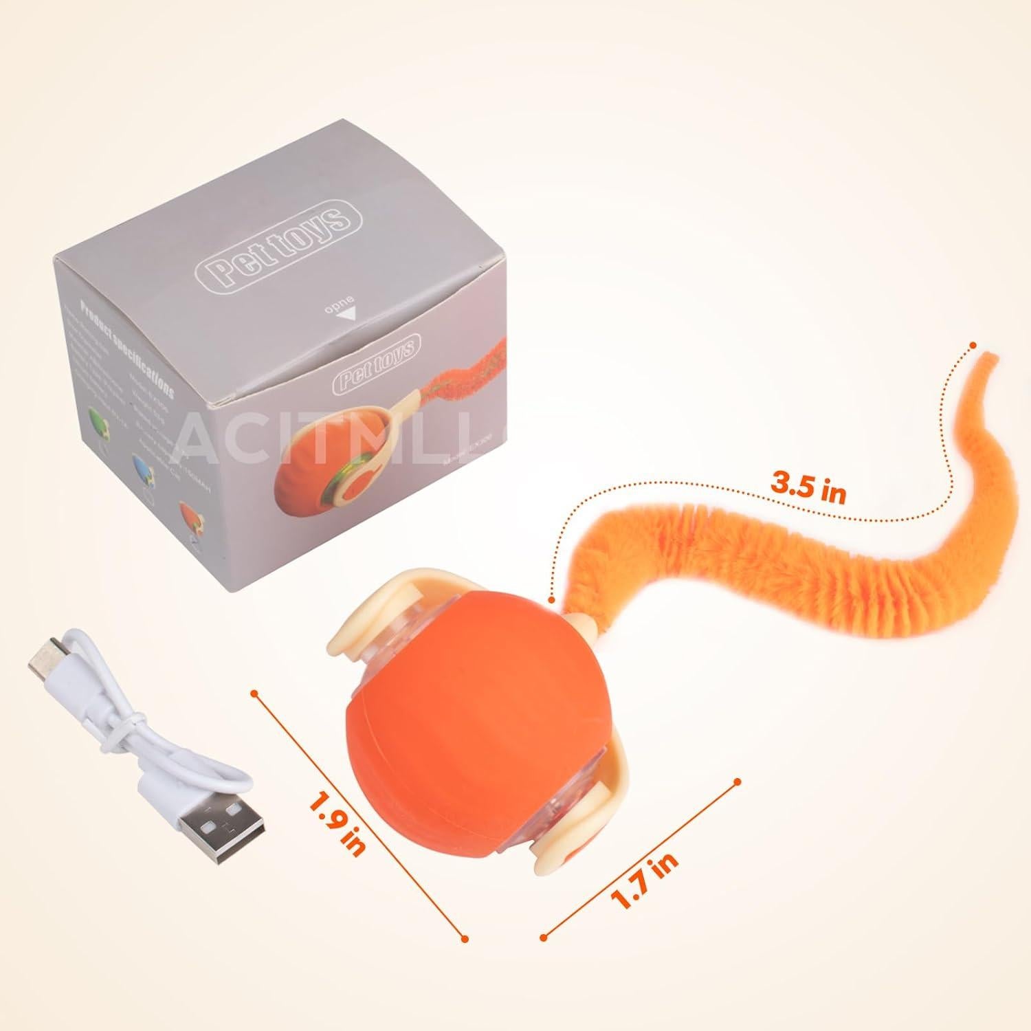 Juguete Interactivo para Gatos ACITMLLC Bola Automática Azul