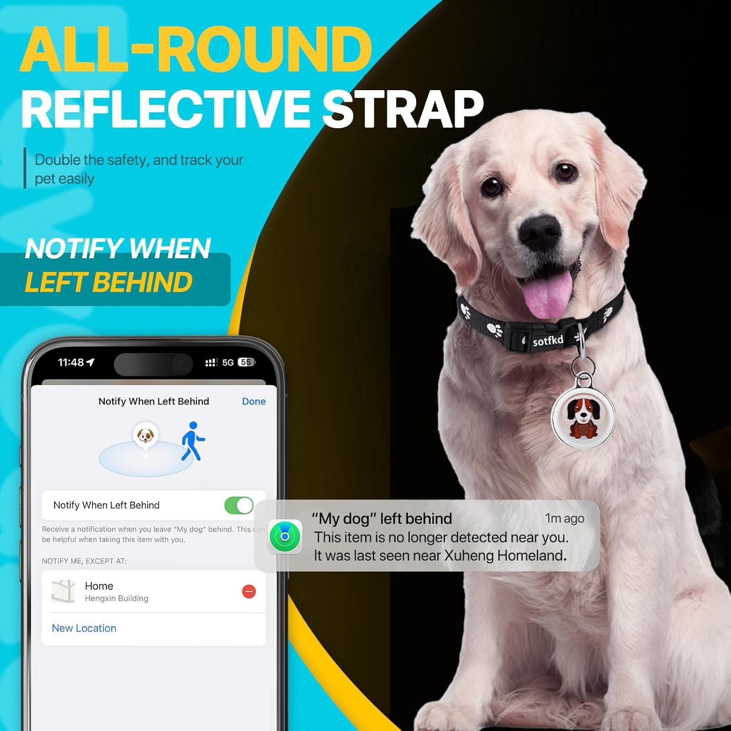 Rastreador GPS para Perros Sotfkd - Collar Universal Android/iOS