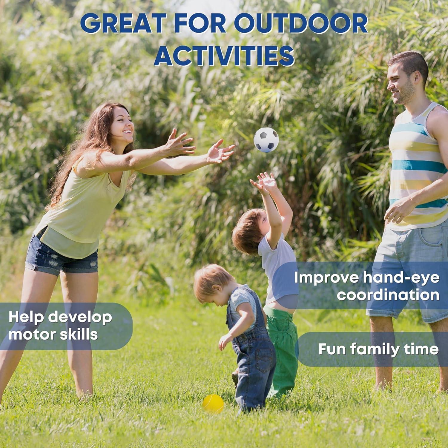 Juego de 6 Mini Pelotas de Espuma EH.DT para Niños