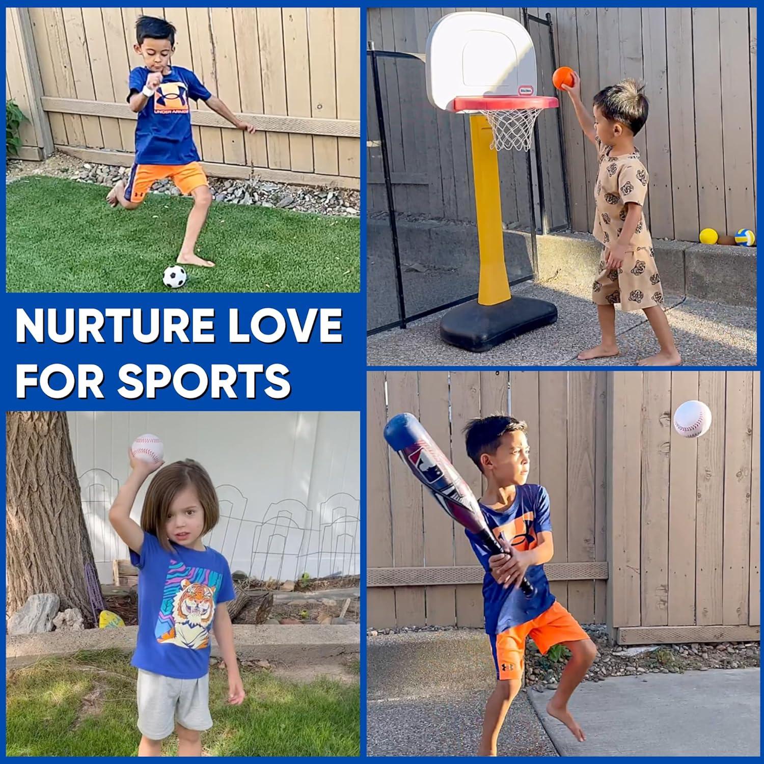 Juego de 6 Mini Pelotas de Espuma EH.DT para Niños