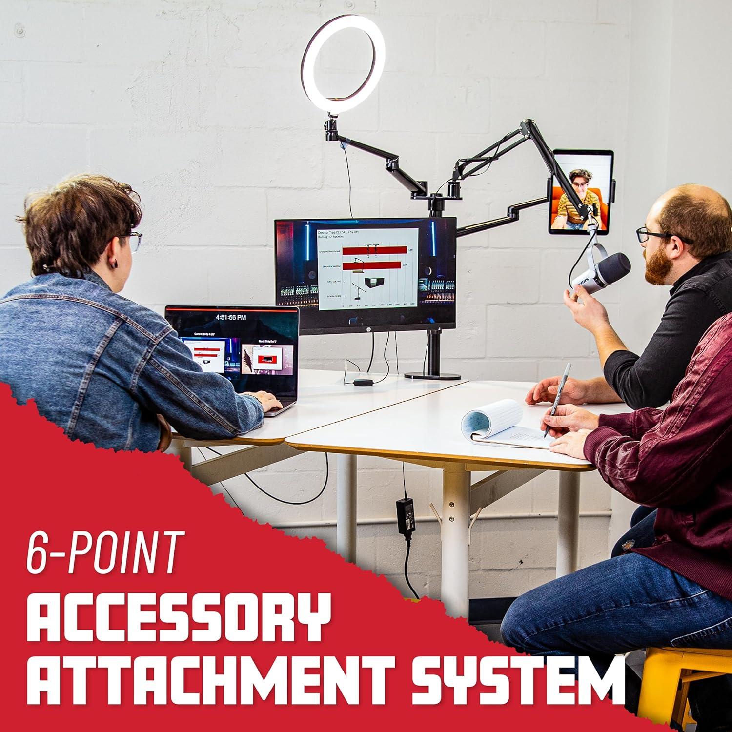 Soporte de Escritorio Gator Frameworks 6-en-1 para Streaming