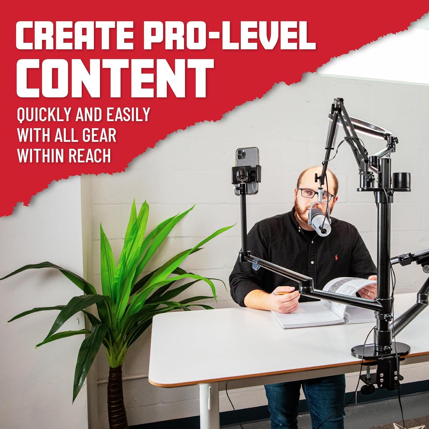 Soporte de Escritorio Gator Frameworks 6-en-1 para Streaming