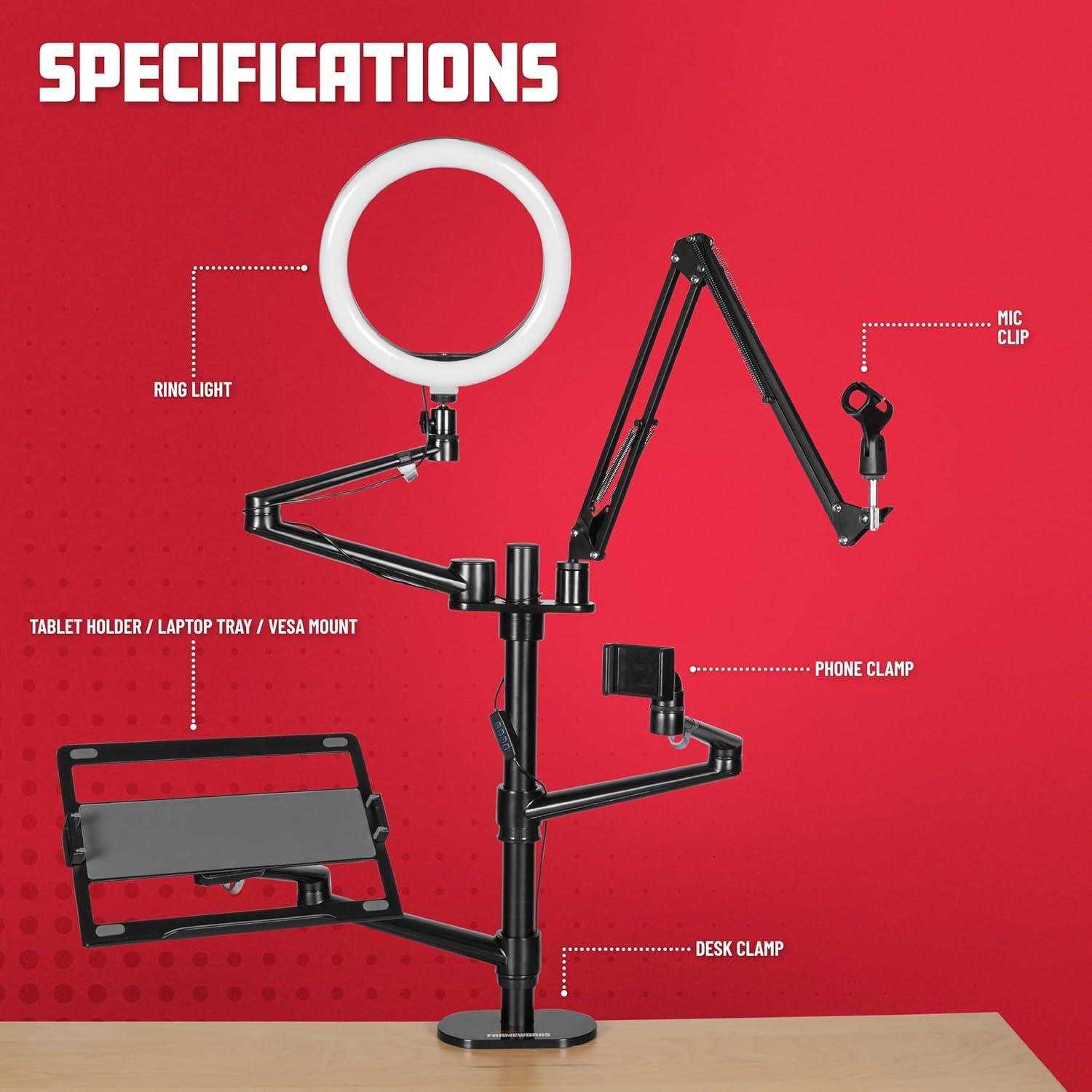 Soporte de Escritorio Gator Frameworks 6-en-1 para Streaming