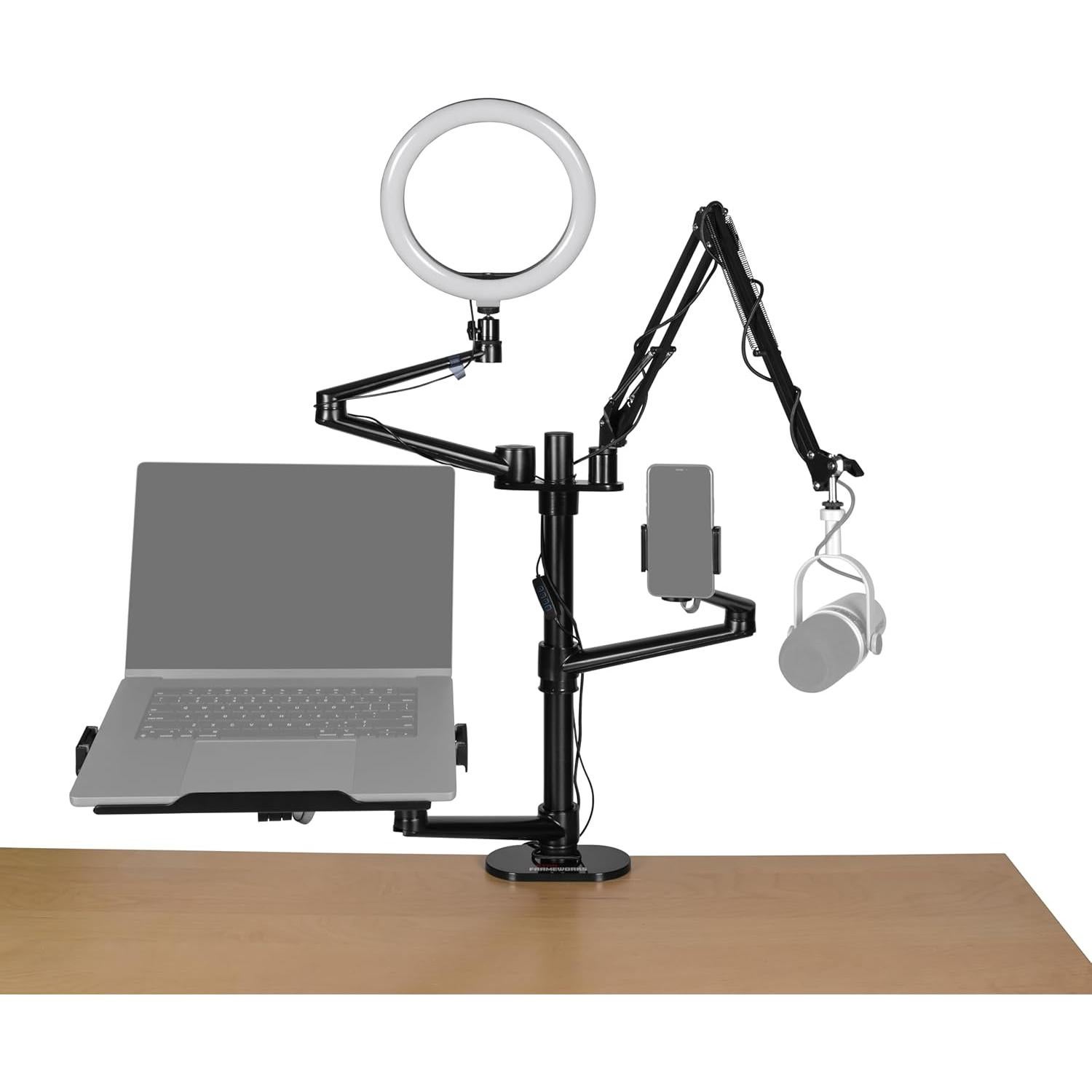 Soporte de Escritorio Gator Frameworks 6-en-1 para Streaming