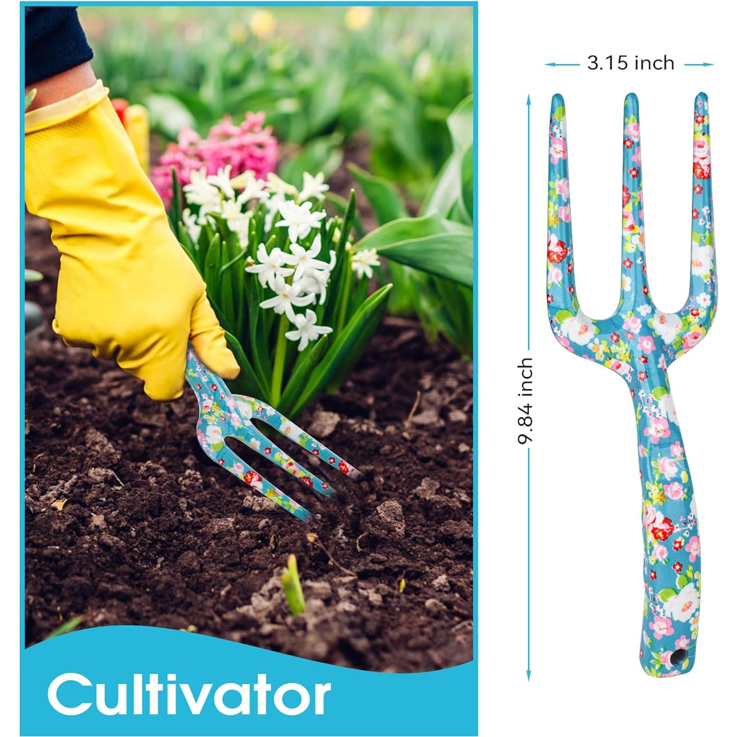 Juego de Jardinería Deaname 4 Piezas Acero Inoxidable