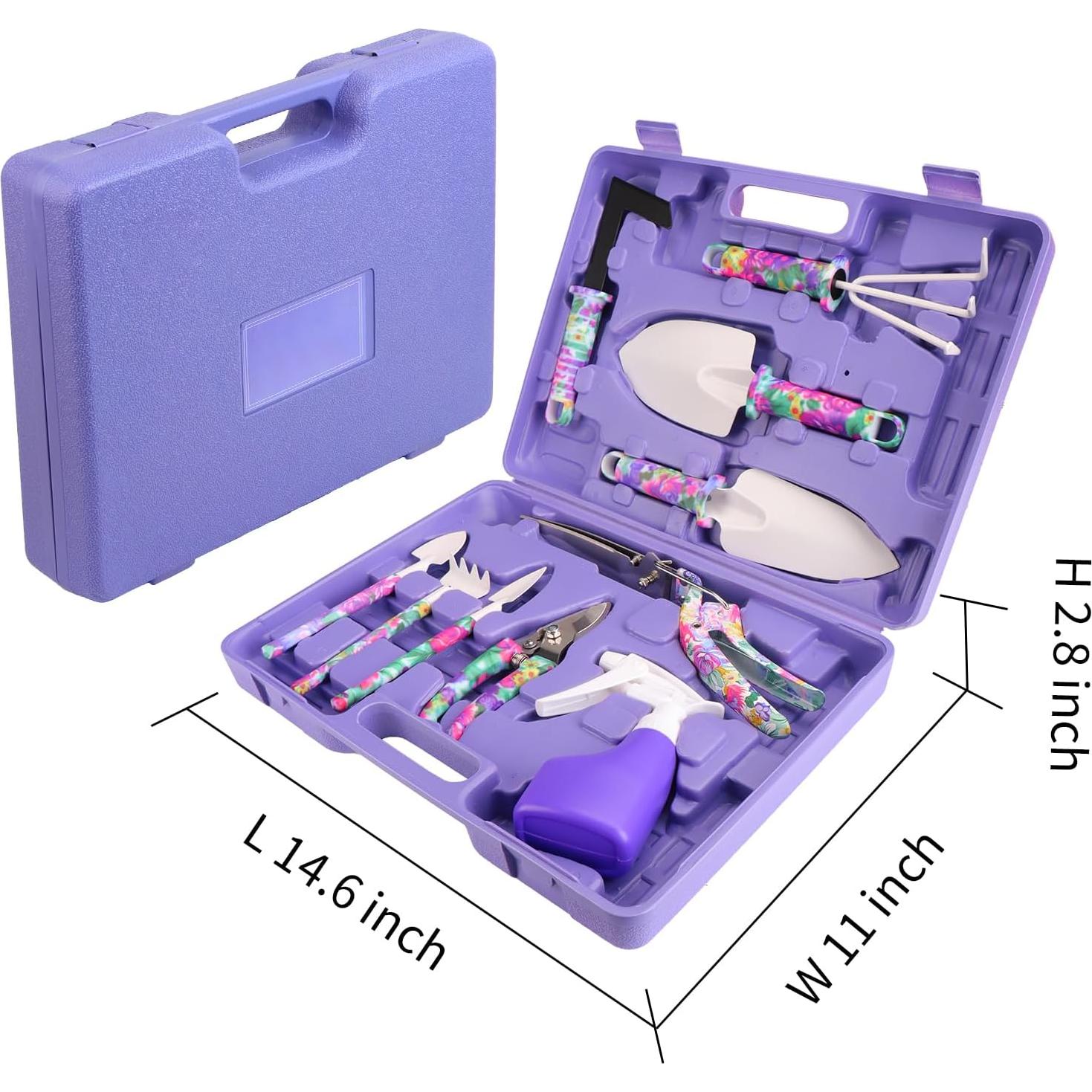 Juego de Herramientas de Jardín JUMPHIGH 10 Piezas Floral