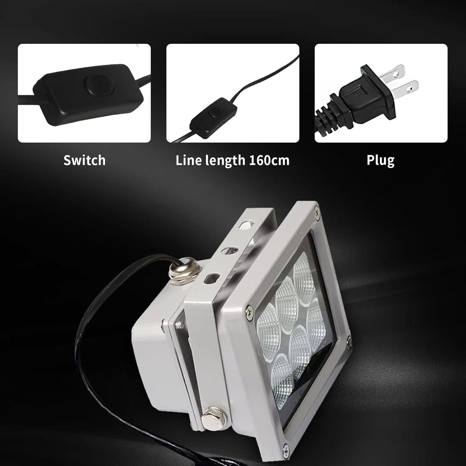 Lámpara UV LED Geeetech 405nm 60W para Curado Rápido 3D