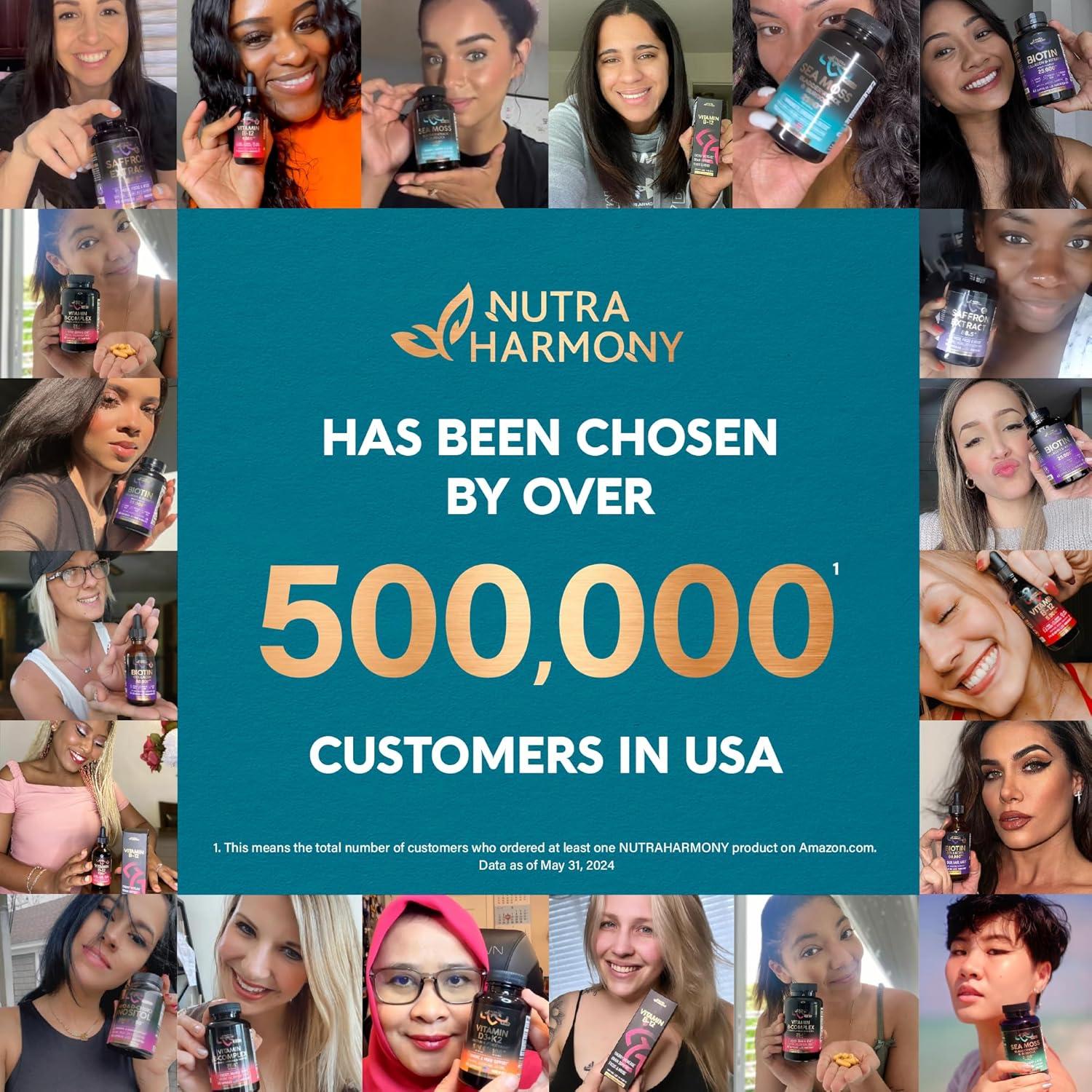 GABA 750 mg Nutra Harmony - 120 Cápsulas Veganas para Calma