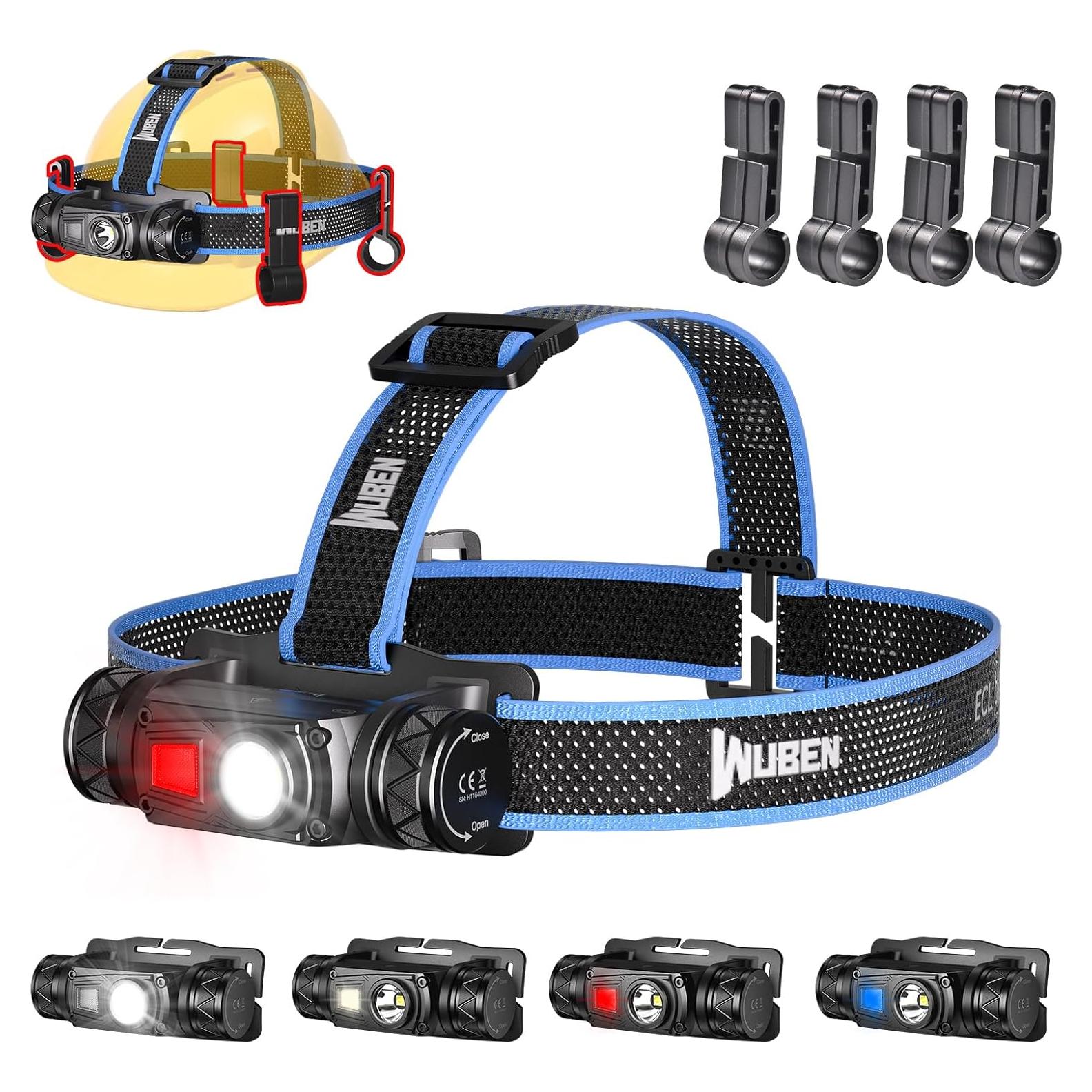 Linterna Frontal LED WUBEN H1 Pro 1200 Lúmenes Recargable
