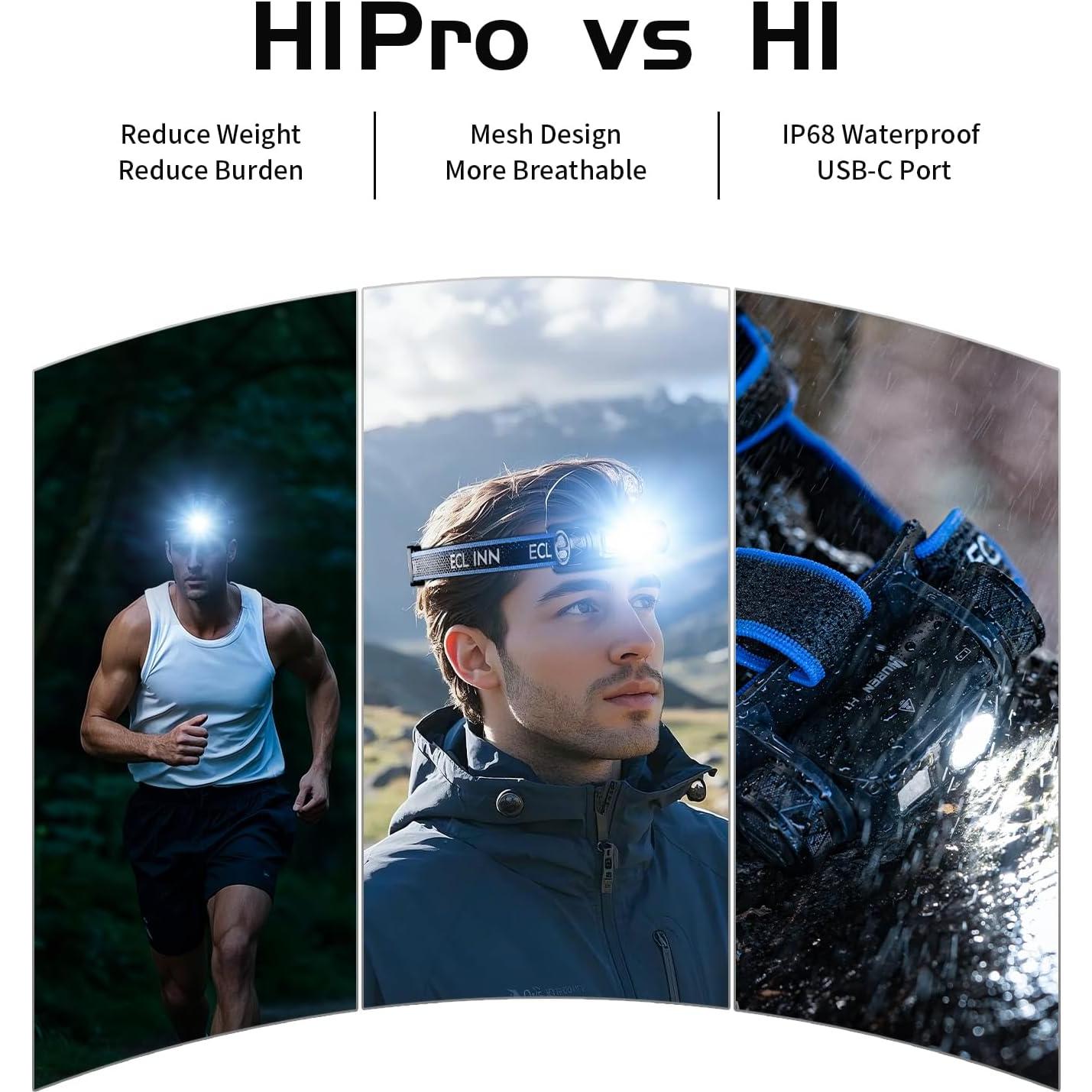 Linterna Frontal LED WUBEN H1 Pro 1200 Lúmenes Recargable