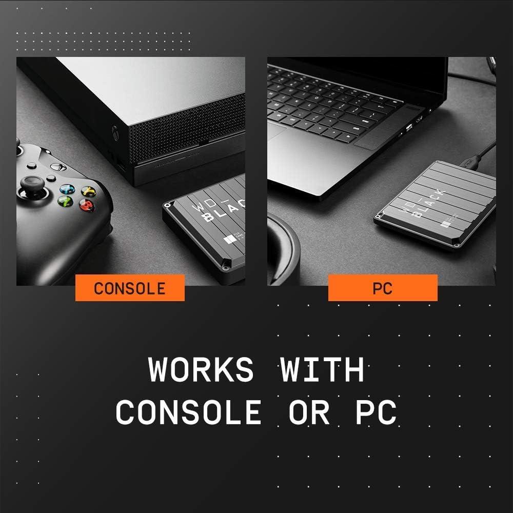 Disco Duro Externo WD_BLACK P10 5TB para Juegos - PS5, Xbox