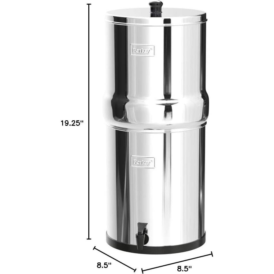 Filtro de Agua Berkey Big 8.5L Acero Inoxidable BB9-2