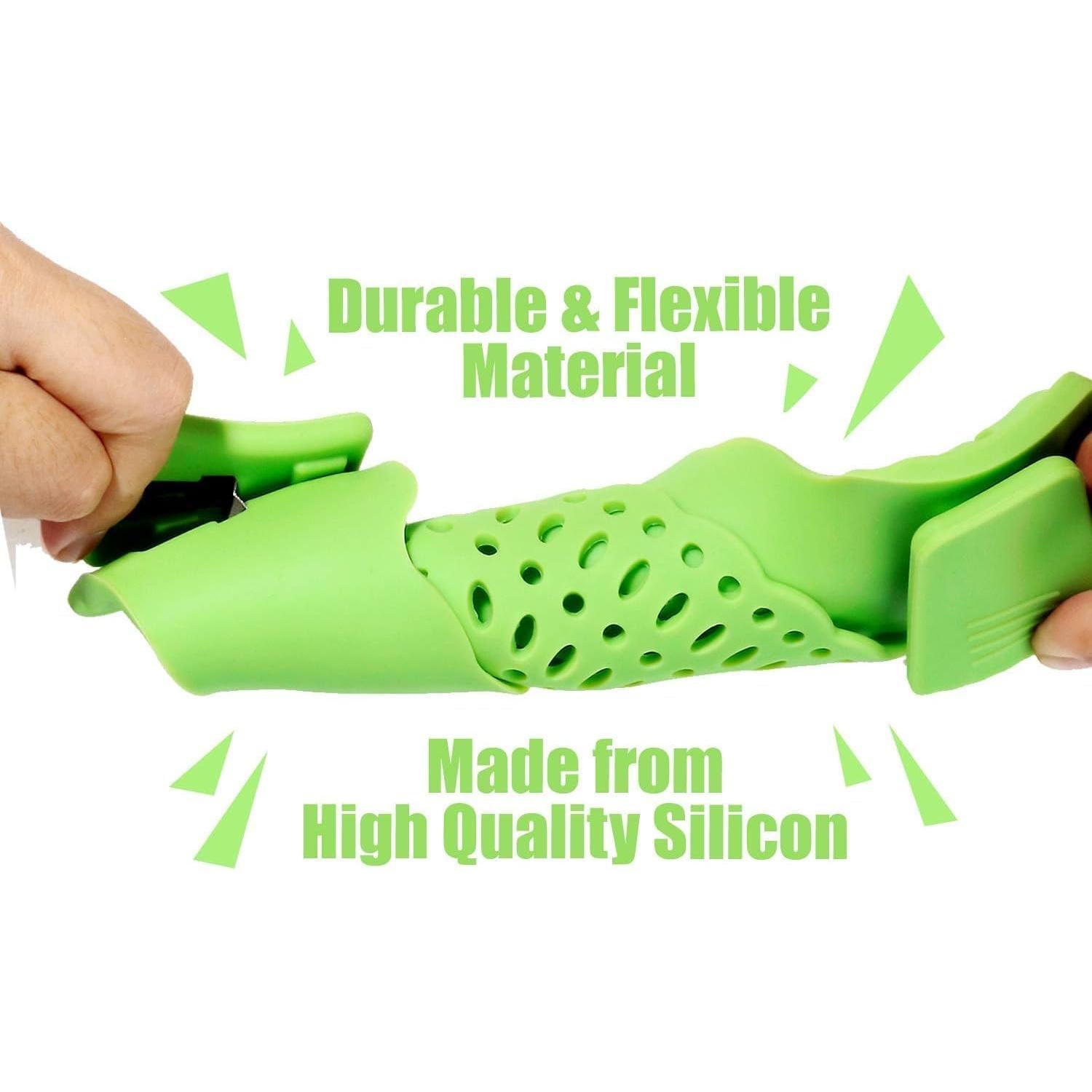 Colador de Silicona Clip On Liboyixi Verde 23.5x8.3 cm