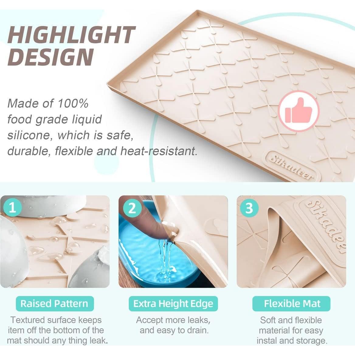 Alfombrilla Impermeable SIKADEER 55x48 cm para Fregadero