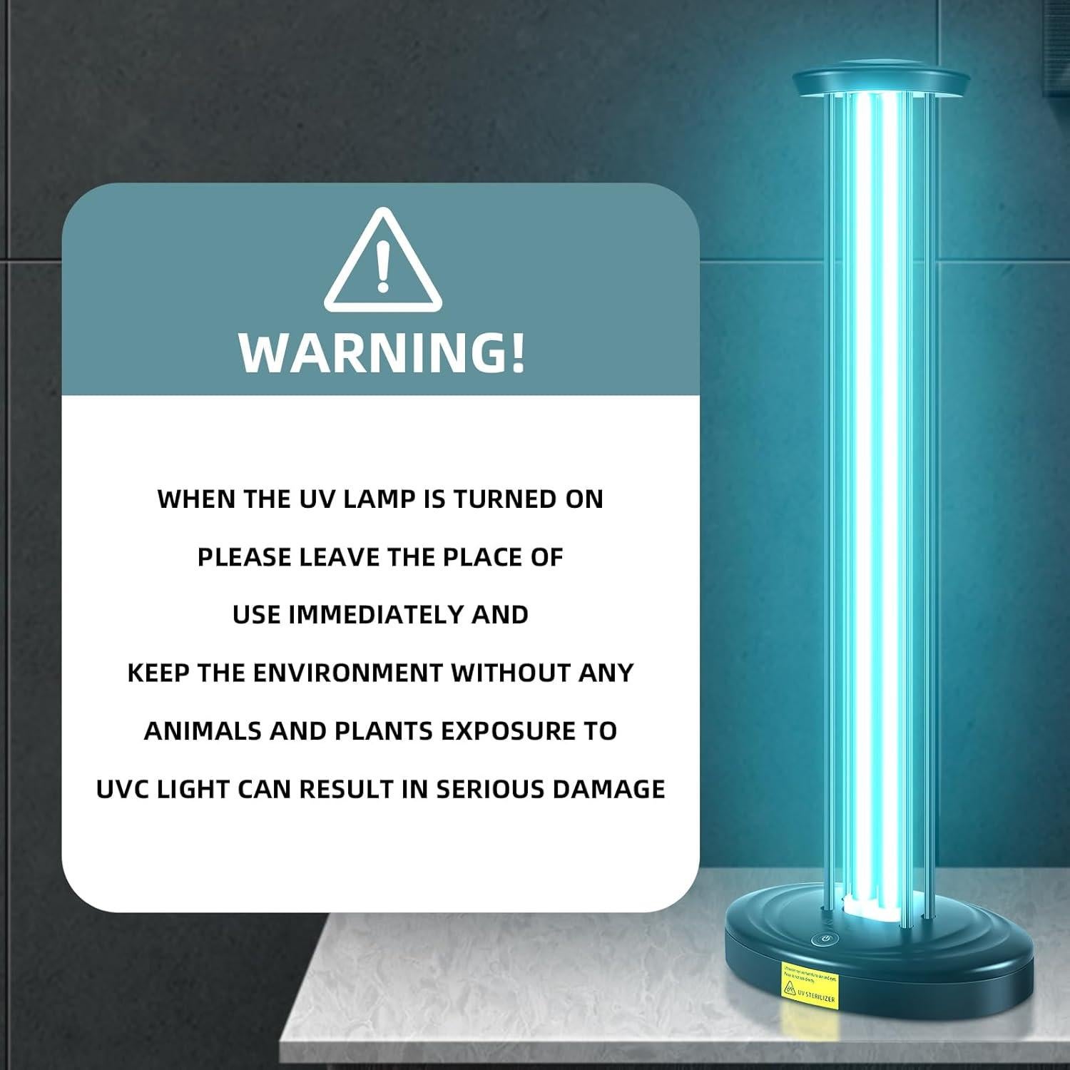 Purificador de Aire UV 100W JTAPURE, Desinfección Eficaz