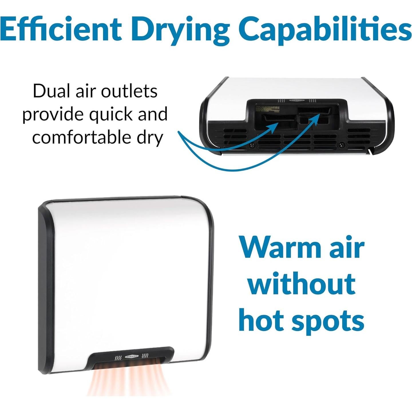 Secador de Manos Automático Bobrick 7120 Epóxido Blanco 115V