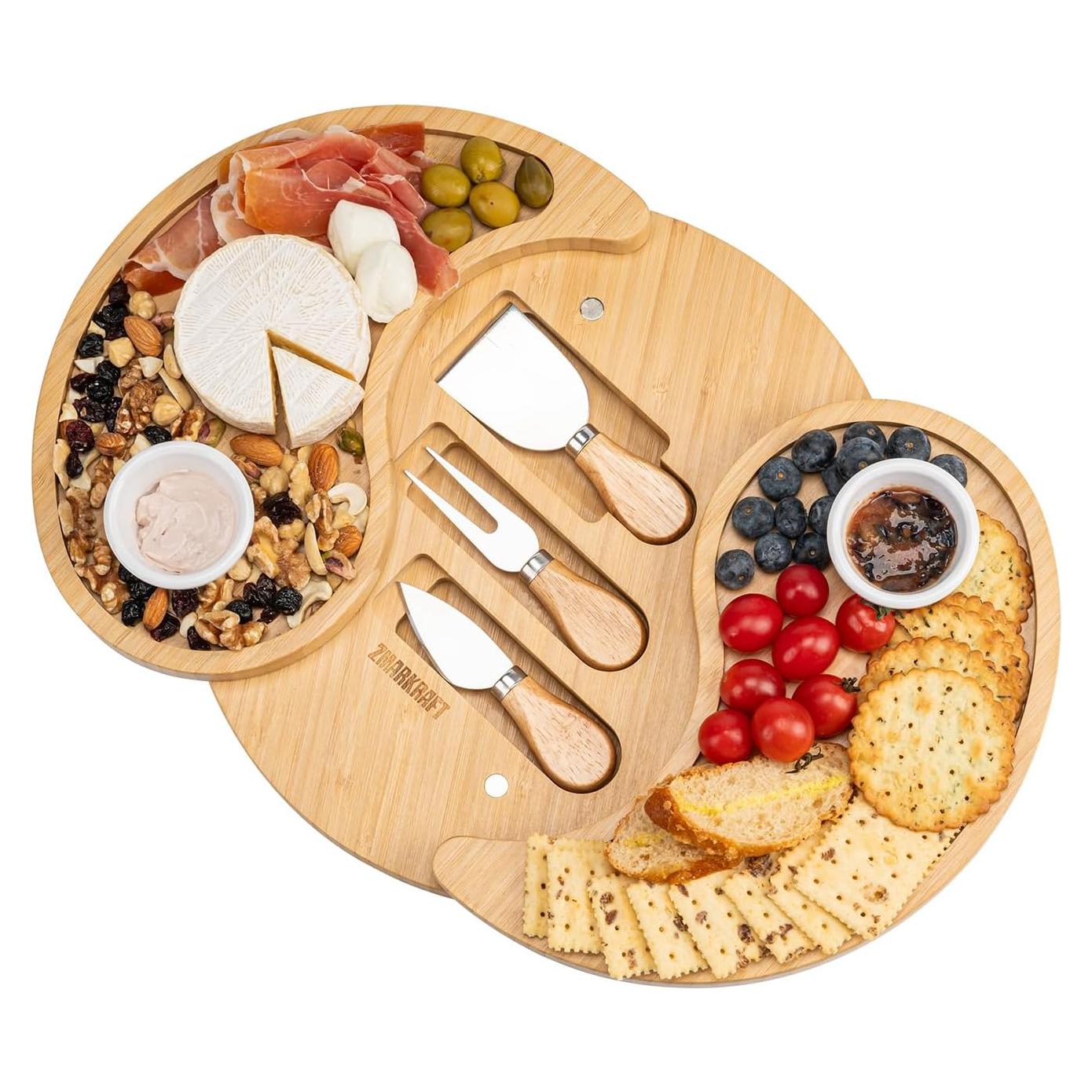 Tablero de Charcutería ZMARKRAFT Doble Capa 30.48 cm Beige