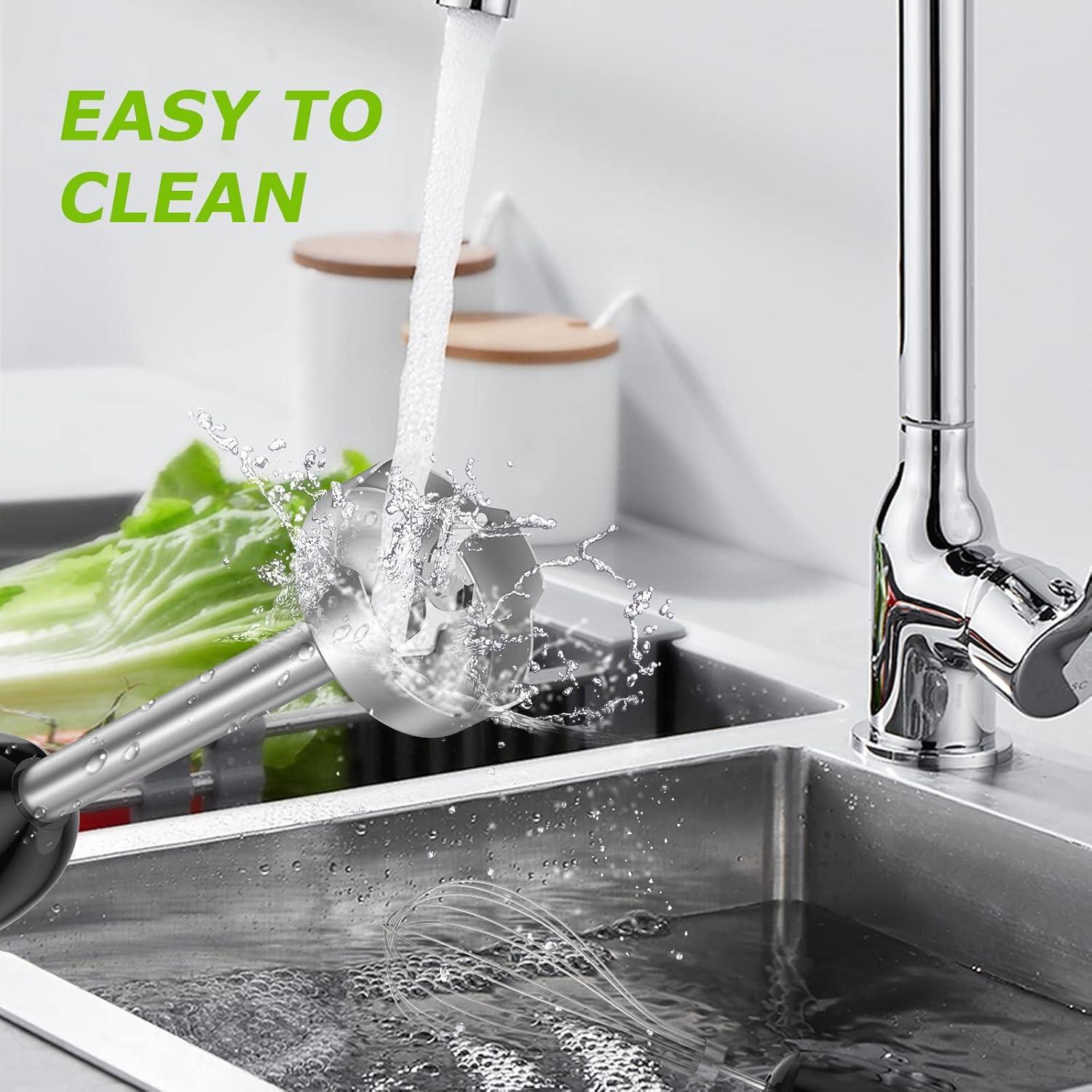 Batidora de Inmersión Bonsenkitchen 500W 20 Velocidades 2 en 1