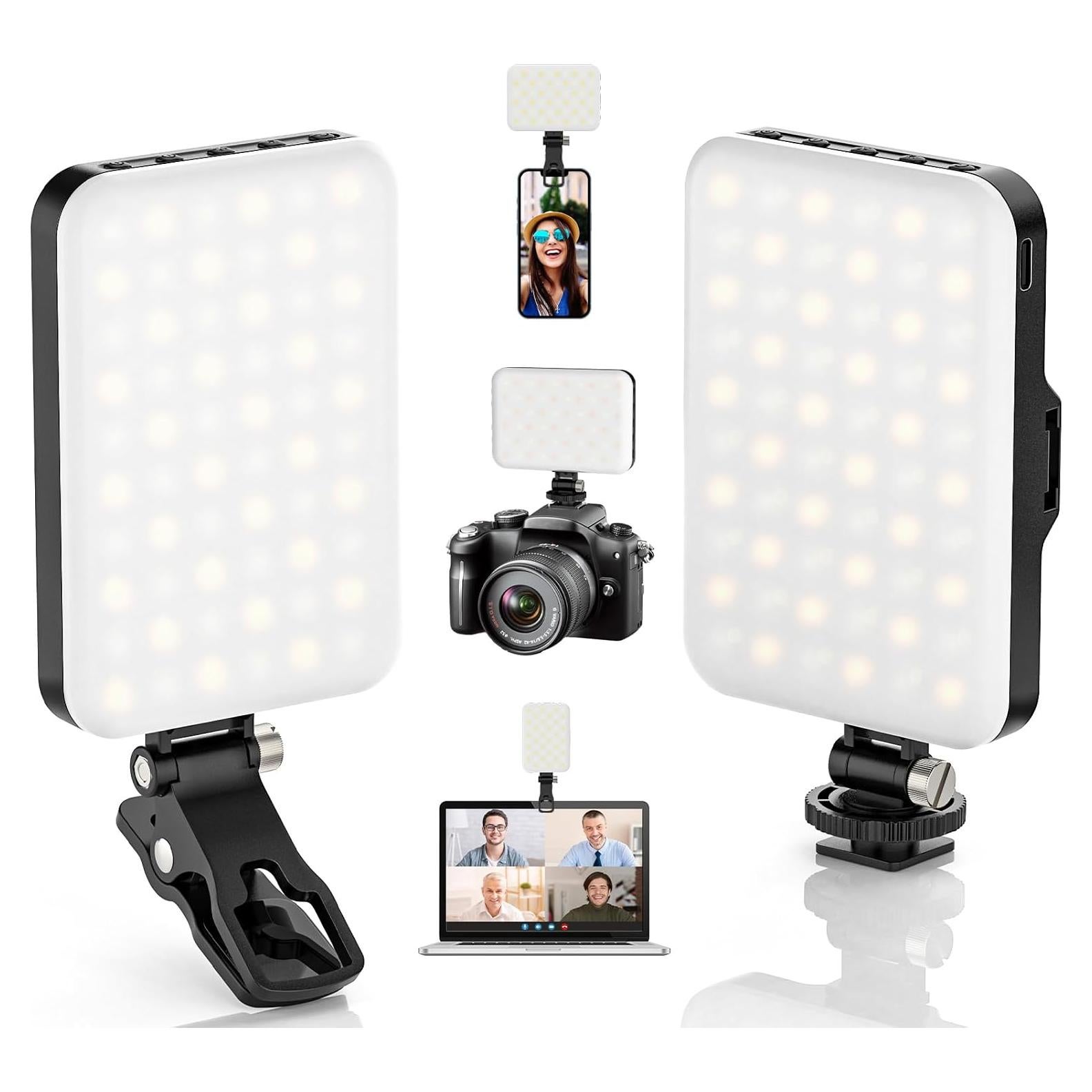 Paquete de 2 luces LED para selfies ALTSON 2200mAh 3 modos