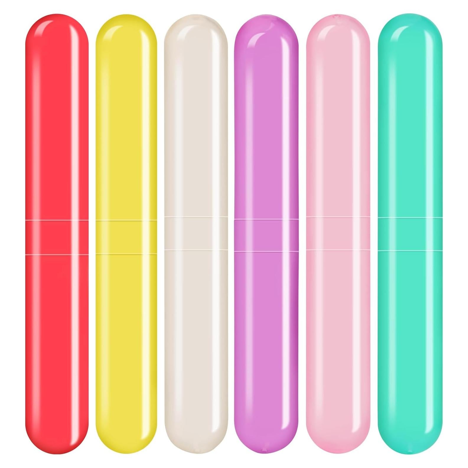 Estuche de Cepillo de Dientes de Viaje Eaezerav - 6 Paquetes