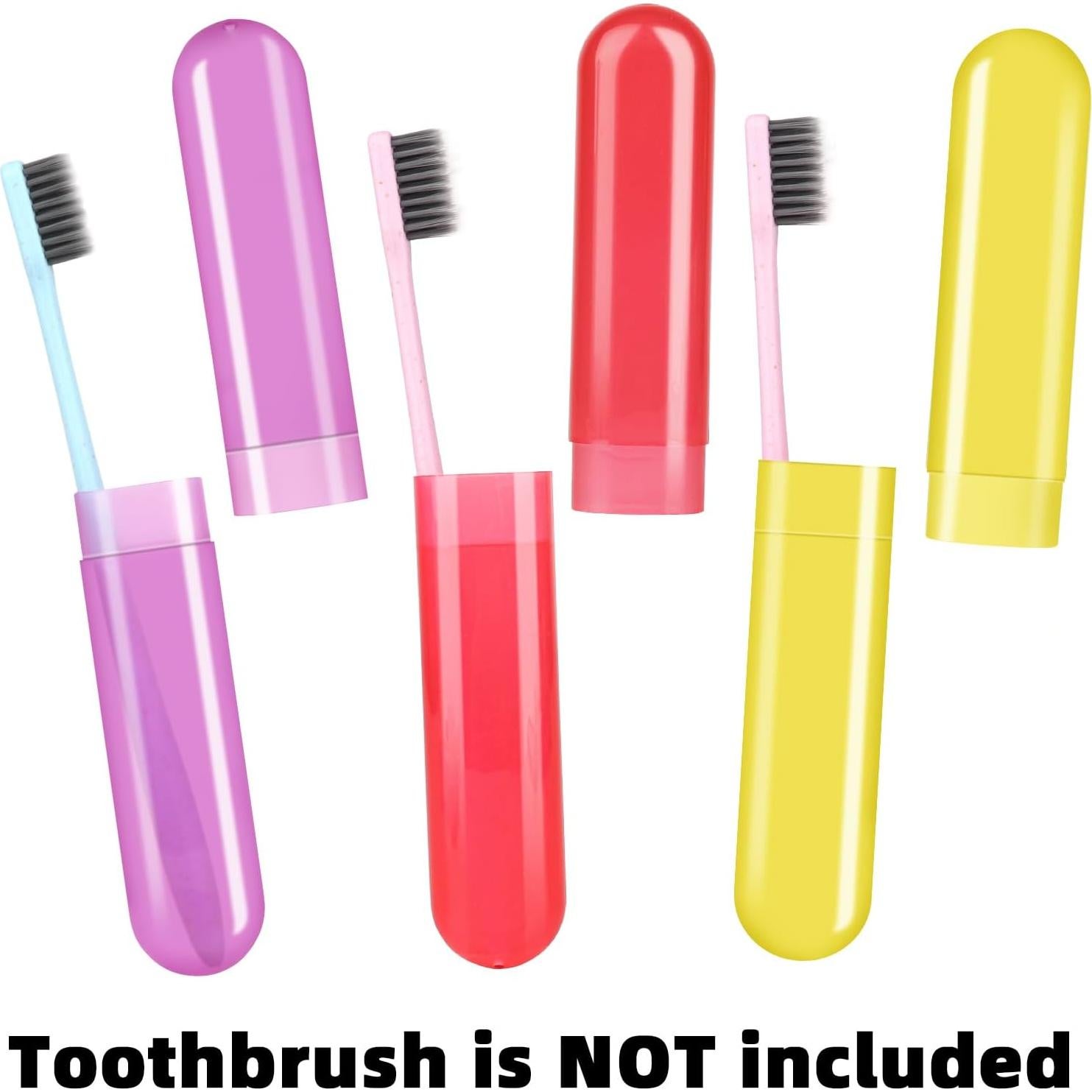 Estuche de Cepillo de Dientes de Viaje Eaezerav - 6 Paquetes