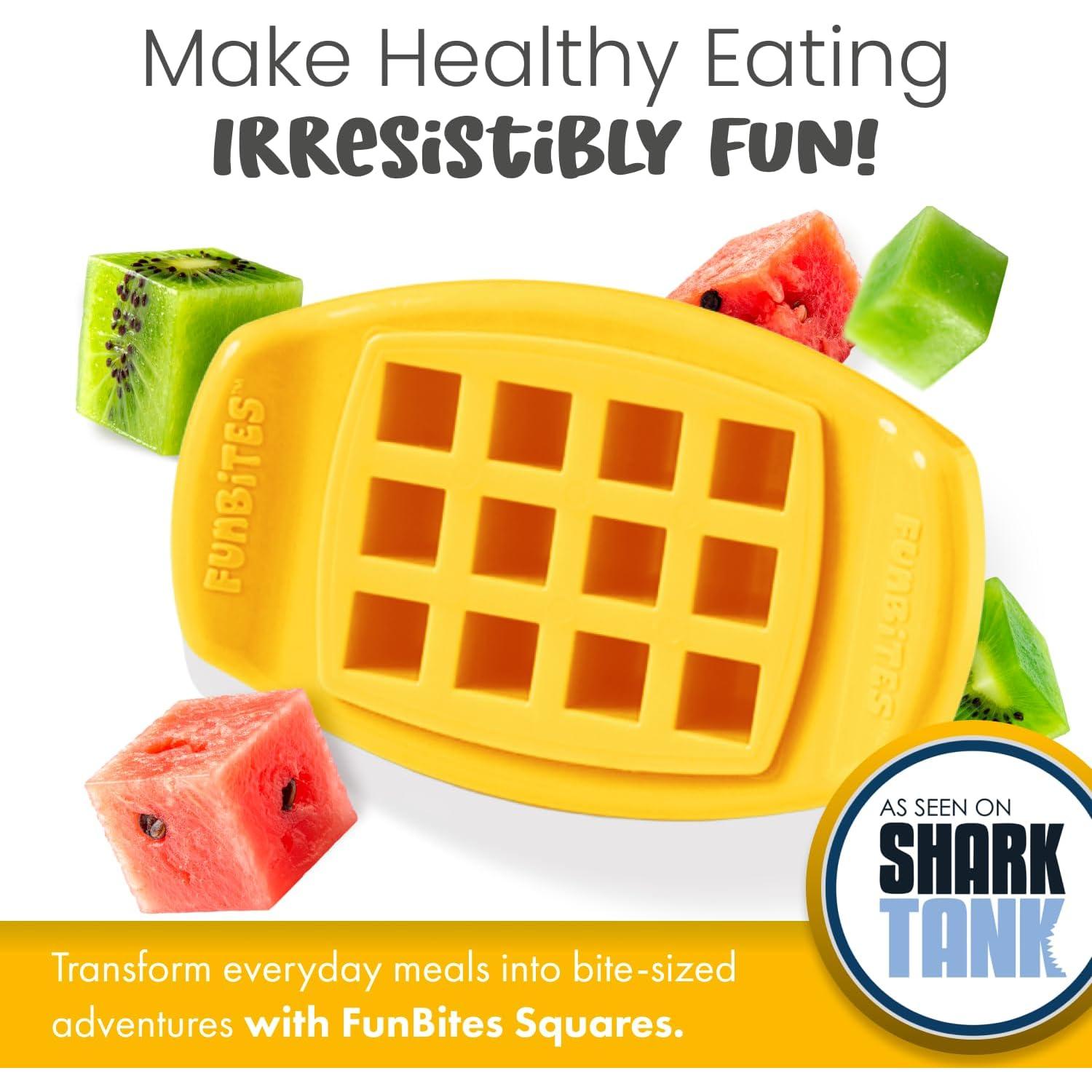 Cortador de Sándwich FunBites Cuadrados Amarillos 1 Cuenta