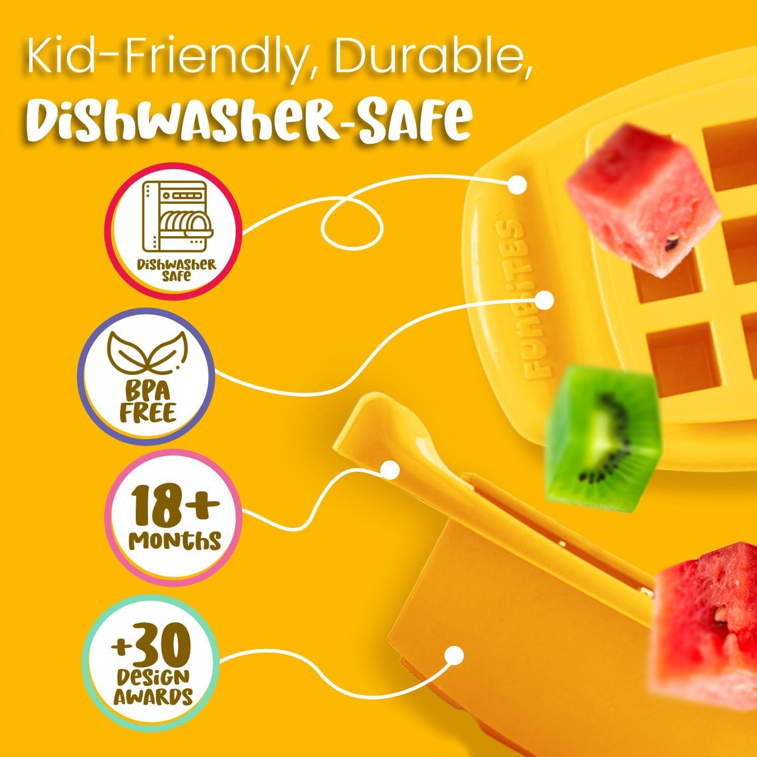 Cortador de Sándwich FunBites Cuadrados Amarillos 1 Cuenta