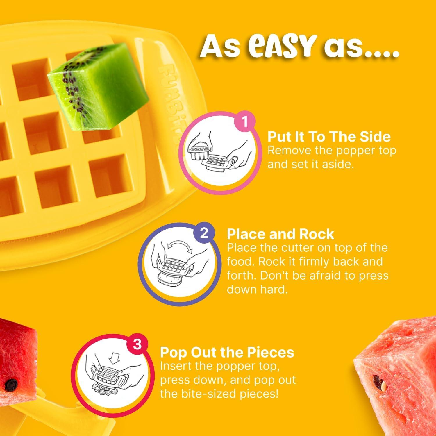 Cortador de Sándwich FunBites Cuadrados Amarillos 1 Cuenta